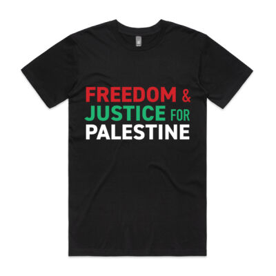 Freedom & Justice for Palestine - straight cut Thumbnail