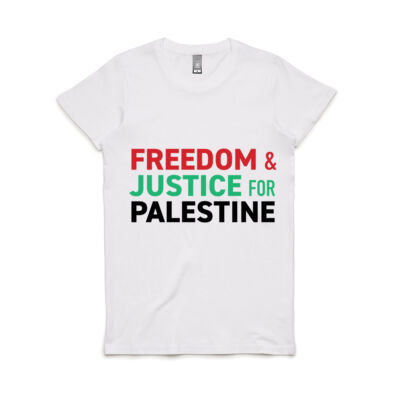 Freedom & Justice for Palestine. Fitted  Thumbnail